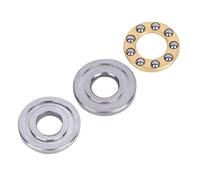 Akozon 10pcs Miniature High Precision Thrust Ball Bearings Set - Steel Ball Bearings for Low Friction Applications in Ry and Equipment (F4-10M 4 * 10 * 4mm)