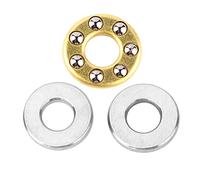Akozon 10pcs Miniature High Precision Thrust Ball Bearings Set - Steel Ball Bearings for Low Friction Applications in Ry and Equipment (F3-8M 3 * 8 * 3.5mm)