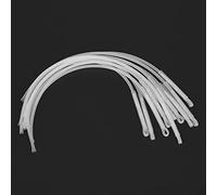 Akozon 10PCS Nylon 50LB Fishing Loops Connector, Fly Loop Line, Fishing Tackle Accessory for Fly Fishing Line and Fishing Loop Line (White 50LB)