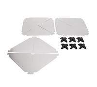 Akozon 10pcs Oct Type Aum Ra Reflectors 12x12 Ieor Sailboats Motorboat Radar Reflector for Sailboat