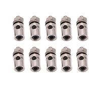 Akozon 10pcs RC 1.8mm Pushrod Connector Linkage Stoppers for RC Model Airplane Plane DIY Parts, 8mm Tapones de Conexión de Conector Varilla Empuje para Piezas Bricolaje Avión