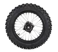 Akozon 12 Inch Rear Wheel Rim Tire Assembly 80/100-12 15mm for Apollo SSR 50ml 125ml XR CRF Dirt Pit Bike Tao Kayo TSD 110 TD 125