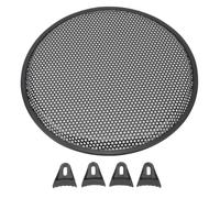 Akozon 12 Inch Speaker Grill Iron Subwoofer Circle Cover Audio Mesh Protector Guard with Mounting Hardware for Car RV