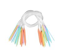 Akozon 12 PCS Needles Craft Knit kit 3.5 mm to 12mm Multicolor Plastic Circular Tube Knitting Needles Kit Sweater Needle Set (80CM)
