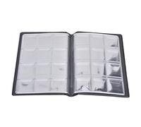 Akozon 120 Pockets Coin Album Mini Size 10 Pages Coin Collection Book for Money Collecting (Blue)
