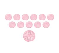 Akozon 12pcs Button Covers - 20.2mm & 25.3mm Mechanical Push Button Covers For Kailh, Cherry, Akko, Glorious Switches - For & Fighting Keyboards (Pink)
