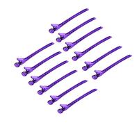Akozon 12PCS Salon Hair Grip Sectioning Clamp Clips for Hair Styling - Rose Red Accessories (Purple)