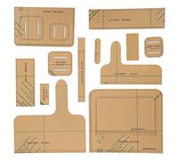 Akozon 12Pcs Shoulder Bag Acrylic Template Set Durable Leather Pattern Design for DIY Handmade Crafts