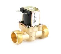 Akozon 12V G3/4 Brass N/C Normally Closed Electric Solenoid Valve 2 Way Pressure Regulating Valve