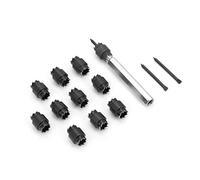 Akozon 13-Piece 3/8'' HSS DoublE Sided Spot Weld Cutter & Drill Bit Kit for Efficient Spot Weld Removal and Metal Panel Separation