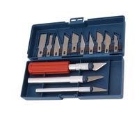 Akozon 13-Piece Wood Carving Tool Set with Ergonomic Handles and Removable Heads for Versatile Whittling and Sculpting of Wood, Foam, and Plastic