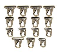 Akozon 15 Pack Enlarged Mouth Sling Clamp/Holder Hooks Durable Outdoor Buckles Bronze Color