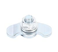Akozon 15pcs L Track Double Lug Threaded Stud Nut Fitting Zinc Plated L Track Rail Threaded Stud Fittings Tie Down for Van Pickup Truck (20mm)