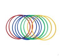 Akozon 18.9in Sensory Training Hoops - 10pcs Exercise Rings & Connectors for Kids - Enhance Coordination, Balance, and Creative Thinking
