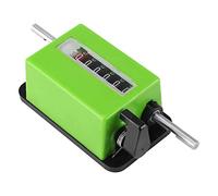 Akozon 1pc Premium Mechanical Length Counter Meter with Rolling Wheel, Max Counting Speed 360 Rounds/Min for Textile, Printing, and Artificial Leather - Green