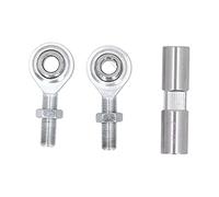 Akozon 2 1/2in Adjustable Tensioning Rod Heim Joint Alternator Bracket Electric Alternator Tensioning Rod Bracket Stainless Steel for SBC BBC 350 454 Engine