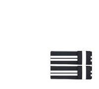 Akozon 2 Pack Fitness Exercising Bands For Arms And Legs Training Restriction Elastic Straps with Latex Ribbon Occlusion (Black [Black])