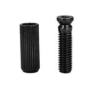 Akozon 2 Pcs 8mm Adjustable Electric Guitar Tremolo Bridge Studs & Anchors for Floyd Rose - Replacement Parts for Enhanced Performance (Black)