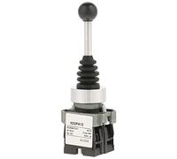 Akozon 2 Position 2NO Locked Joystick Switch Replacement Fits for XD2PA12, Momentary Joystick Switch 2 Position 2NO XD2PA12 Monol Locked Replacement