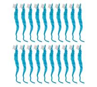 Akozon 20 Pcs Cute Fuzzy Soft Touch Plush Material for DIY, Portable Fun, for Parties and Playtime (Light Blue)