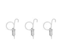 Akozon 20 PCS Spring Latch Hook for Cages - Heavy Duty Metal Finger Hooks for Secure Cage Doors, Ideal for Poultry and Small Animal Enclosures (Small spring cage door hook)