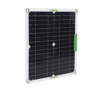 Akozon 200w Portable Solar Panel 12v Monocrystalline High Efficiency 23.5% Conversion for Rv Camping Boat Home Off-Grid Power with 10 Adapters Lightweight Bendable
