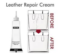 Akozon 20ml Leather Repair Gel Cream - Auto Maintenance Coating Paste & Conditioner for Car, Jackets, Shoes, Bags, and Furniture (white)