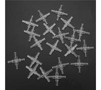 Akozon 20PCS Aquarium 4 Way Joint Air Pump Tube Hose Fittings Connector for Fish Tanks