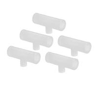Akozon 20Pcs Chicken Tee Tube G1/2 Proof Drill PP Plastic Chicken Waterer Tee Fitting for Poultry Breeding Ducks Chickens Quail Rabbits (Four-quarter pipe)