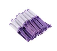 Akozon 20pcs Hair Perm Rods Set - Fluffy Curling Rollers for Easy Hair Styling, No Heat Damage, Adjustable Curlers for Home & Salon Use, Available in Pink, Purple, Gray (Purple)