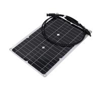 Akozon 20W 18V Flexible Solar Panel Monocrystalline Solar Charge Board for 12V Battery Security Camera Off Grid Application, Monocrystalline C Harge Board for 12V Battery