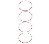 Akozon 21 Inch Red Wheel Rim Protector Aluminium Alloy Scratch Proof Guard Self Adhesive for Universal Vehicles