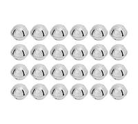 Akozon 24pcs 40mm Iron Hollow Pentagram Christmas Bells, Frosted Ornaments for Christmas Tree Decoration in Beautiful and Diverse Styles, Pet-Friendly, Lightweight, and Portable