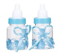 Akozon 24pcs Fillable Plastic Milk Bottle Candy Boxes - Safe and Decorative Candy Containers for Baby Shower Favors, Christening, Birthday - Candy Holder Keepsake Set