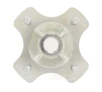 Akozon 24T Kart Rear Wheel Hub, Steel Alloy 4 Stud Steering Axle Hub for 125cc 150cc 200cc Quad Bike ATV Kart, 24mm Axle Diamete