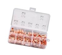 Akozon 250Pcs Copper Tube Connector Kit - Premium Terminal Connecting Set for All Your Hardware Needs