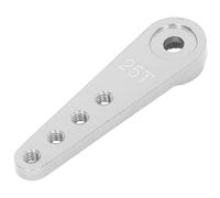 Akozon 25T Single Sided Aluminum Servo Horn for 1/8 1/10 RC Cars - Lengthened Steering Servo Arm for Improved Performance (Silver)