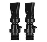 Akozon 2pcs 360° Rotating Duckbill Nozzle for Aquariums Adjustable Fish Tank Water Outlet Tube with Aeration Port