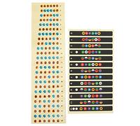 Akozon 2Pcs Colorful Guitar Note Stickers Fingerboard Scale Identification Labels for Beginners (Color 12 products + Color 24 products)