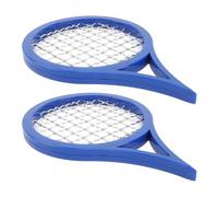 Akozon 2pcs Hair Racket Twist Combs - Portable Curling Brush for Effortless Afro Hair Styling & Curl Definition (Blue)