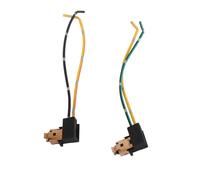 Akozon 2Pcs Headlight Lamp Bulb Socket Wiring Harness Connector Plug Adapter Line for H1 Bulb Upgrade Installation Car Daylight Fog Halogen LED SMD