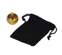 Akozon 2pcs Less Steel Gyroscope Tops Automatic Flip Mushroom Shape with Storage Bags Ornaments (Gold)