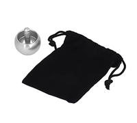 Akozon 2pcs Less Steel Gyroscope Tops Automatic Flip Mushroom Shape with Storage Bags Ornaments (Silver)