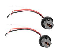 Akozon 2pcs T20 Plug 7443 Car Light Bulb Holder Adapter LED Brake Light Connector Stable Characteristics for Car Series Heavy Duty