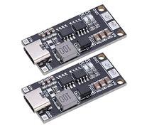 Akozon 2Pcs Wear Resistant 2S Battery Charger Module Type C to 8.4V Boost Lithium Battery Charging Board (2A)