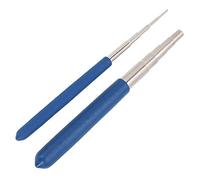 Akozon 2pcs Wire Wrapping Mandrels for Jump Rings, Bead Working Tools for Jewelry Making, 10 Sizes, Iron Material, Crafting Essentials