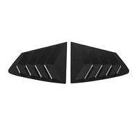 Akozon 3 Axela 4Dr Sedan 2020-2021 Glossy Black Rear Window Louvers 2Pcs | Glossy Black, Stylish Air Vent Scoop, Easy Installation, Compatible with 3 Axela 2020-2021, ABS Material