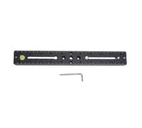 Akozon 300mm Multi-purpose Dual Dovetail Long Extender Rail Sliding Plate for Camera Tripod