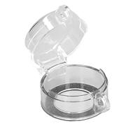 Akozon 30mm Push Switch Protector Transparent Emergency Stop Cover | BS-02 Model, Clear Plastic , Industrial Equipment , Accident Prevention Guard, Design