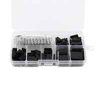 Akozon 310pcs Jumper Wire Pin Header Connector Housing Kit - Male & Female Crimp Pins - 2.54mm Breadboard Connector Set for Electronics Prototyping